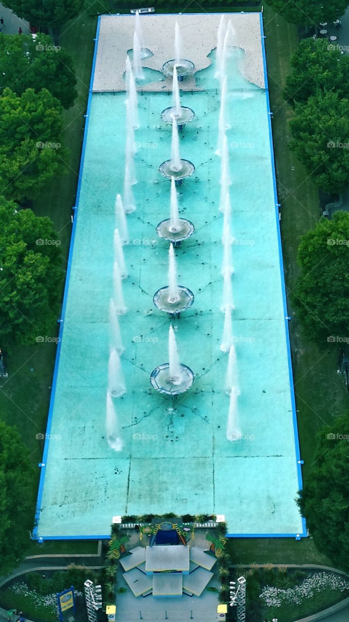 Aerial View of Fountain