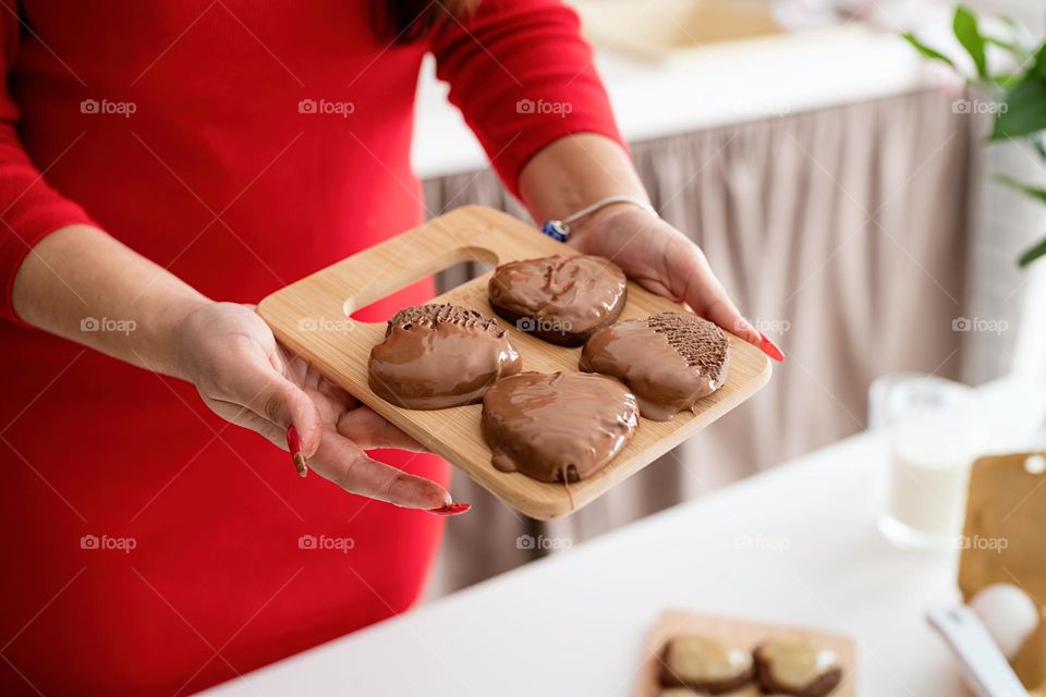 making cookies