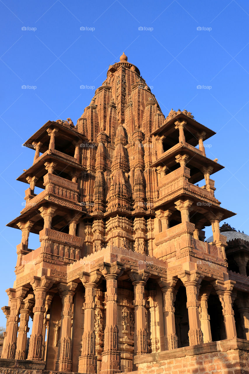 The intriguing architecture of Mandore Garden in Jodhpur, Rajasthan, India