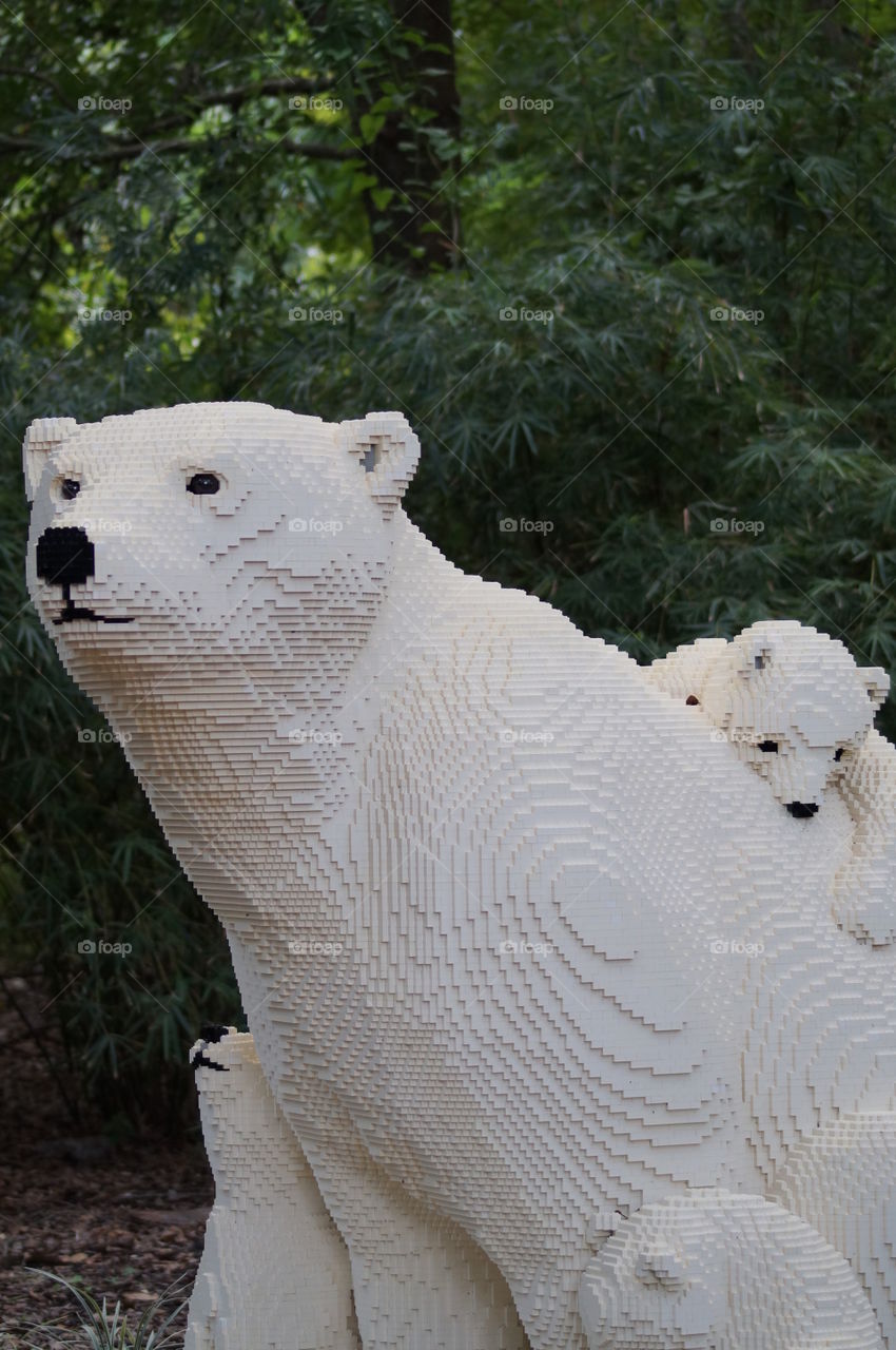 Houston Zoo
Lego exhibit polar bear and Cubs