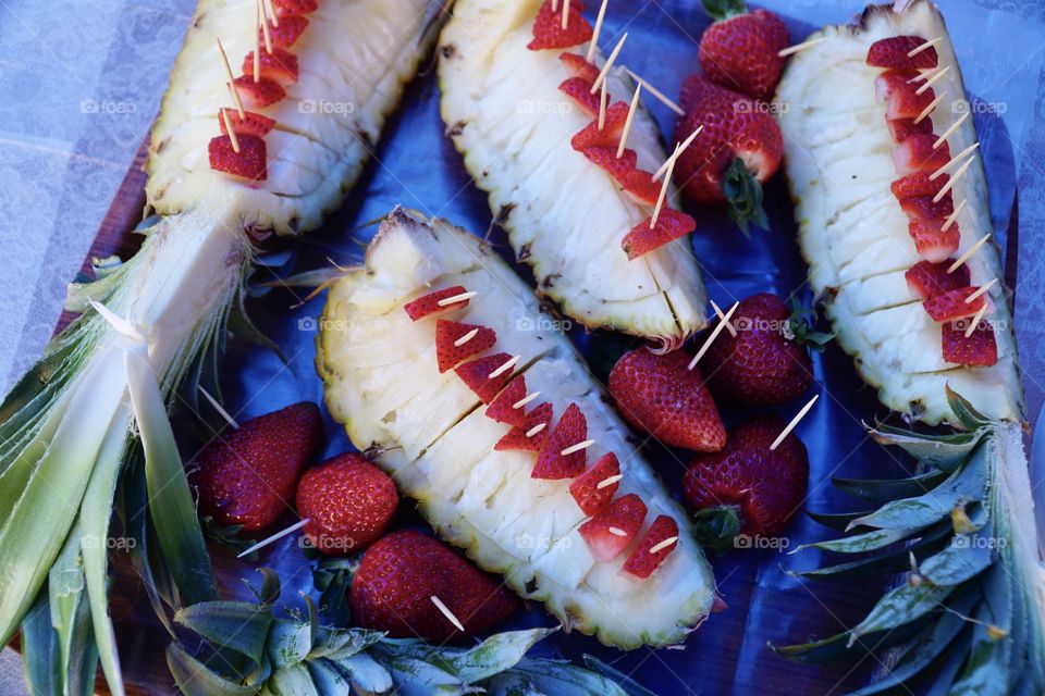 Strawberry’s and Pineapple slices