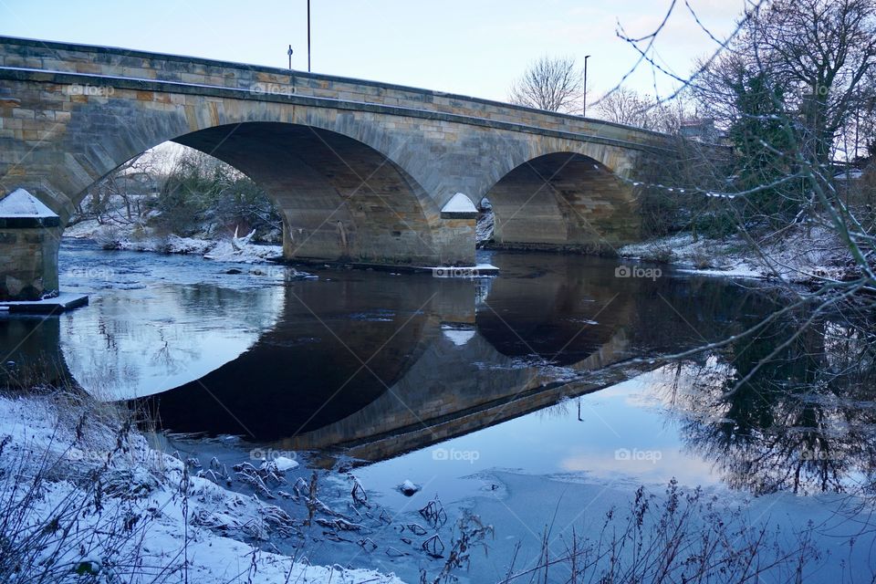 Stonebridge after a scattering of snow