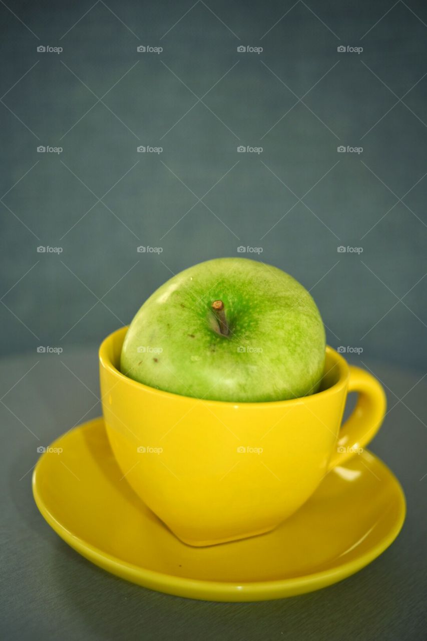 Apple in a cup