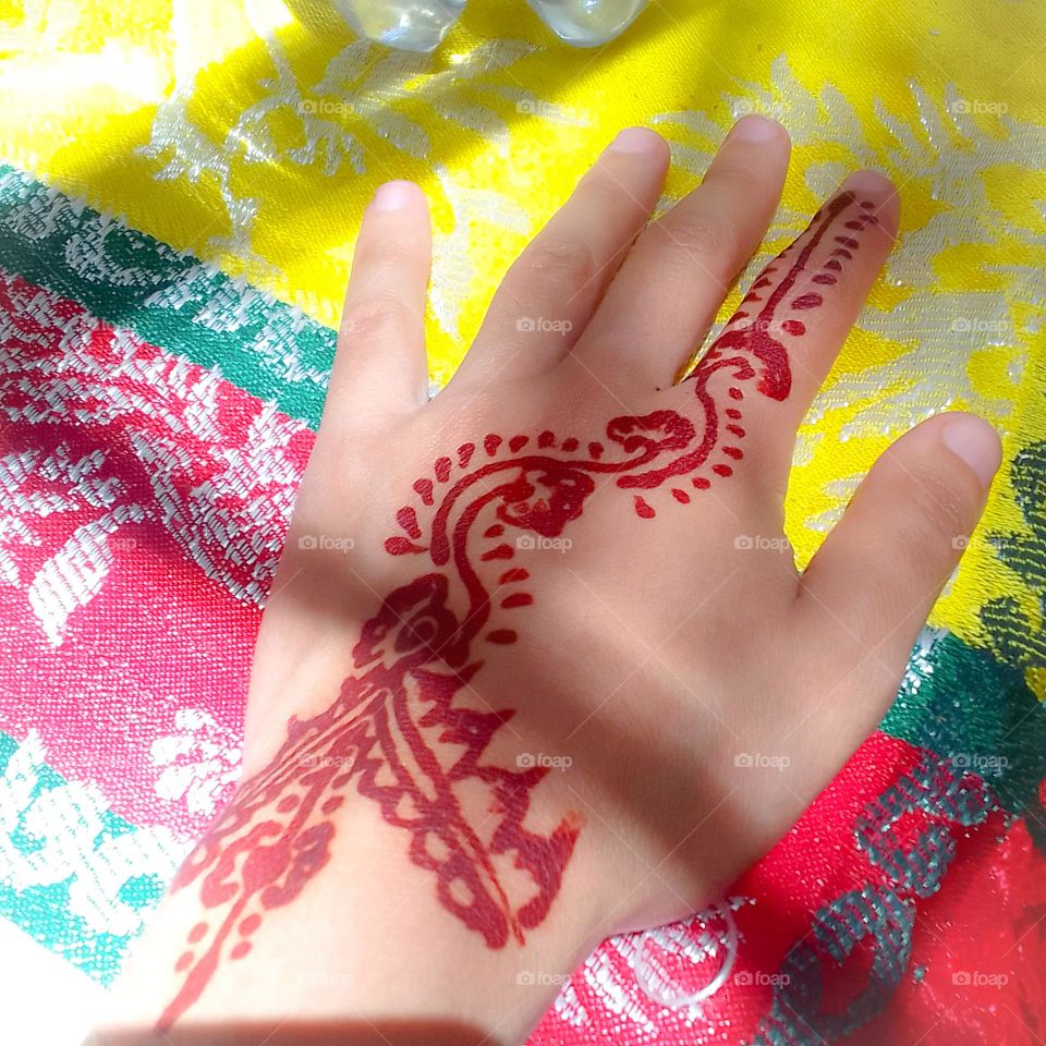 Moroccan henna , nice design , great color