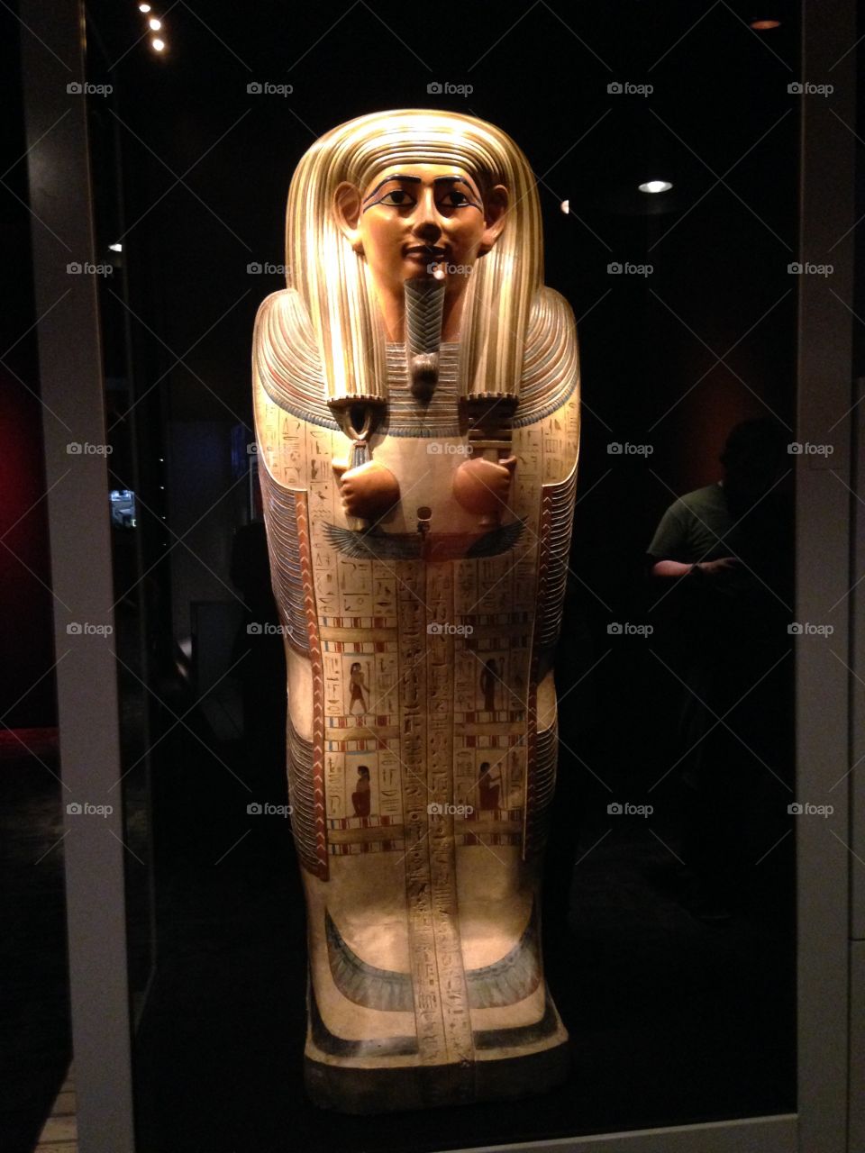 Mummy coffin used in the movie 