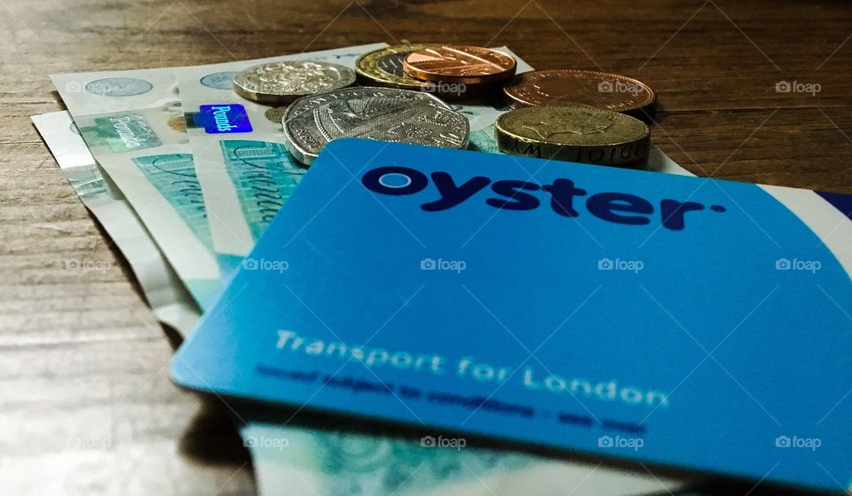 Oyster card and cash