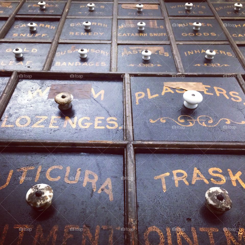 Old medicine cabinet