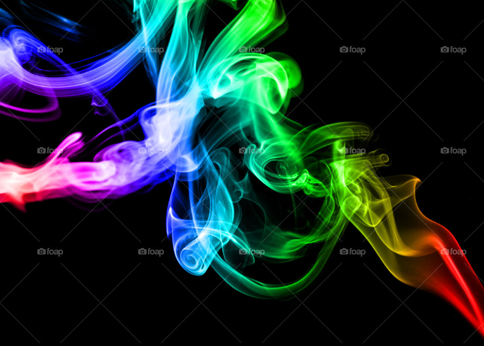 Colourful smoke abstract.Illustration