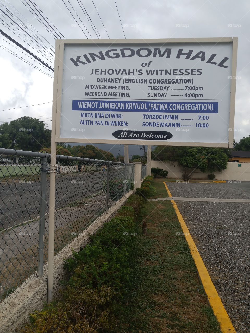 kingdom Hall sign