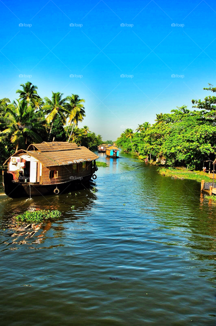 kerala canal houseboat kerala backwater by rajx7
