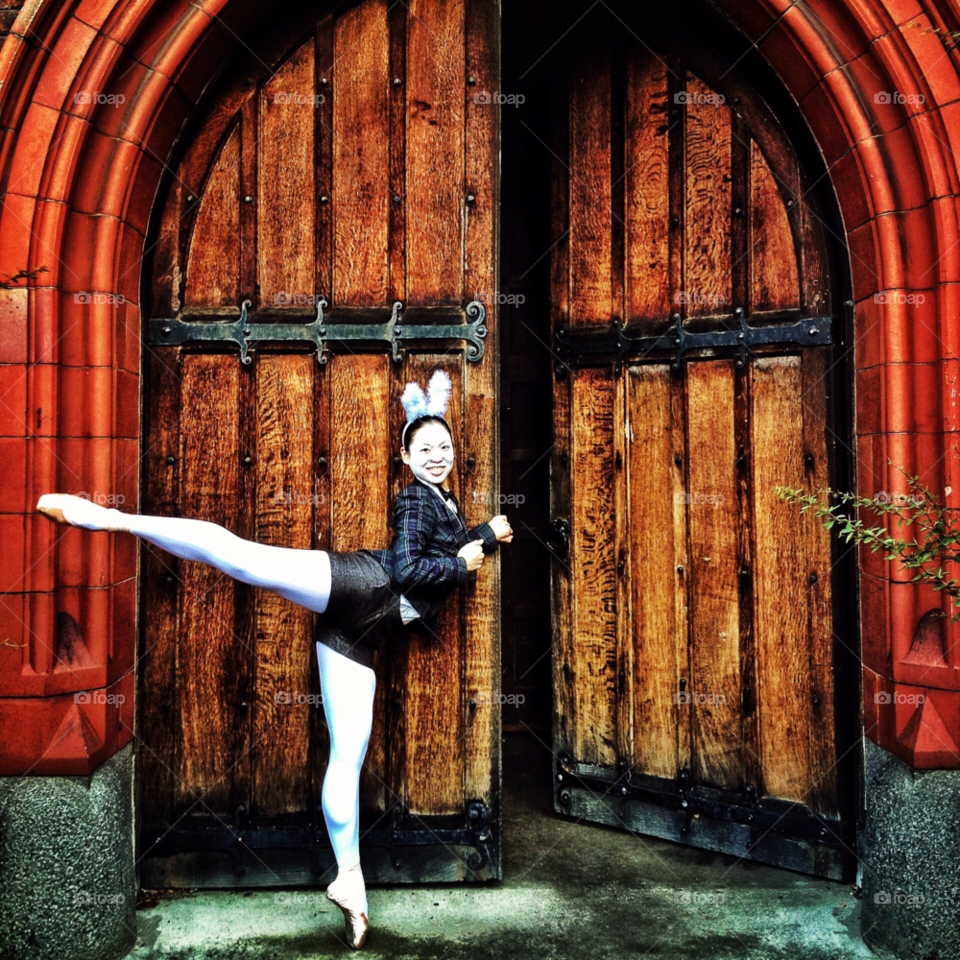 ballet rabbit arch dancer by claudeschneider