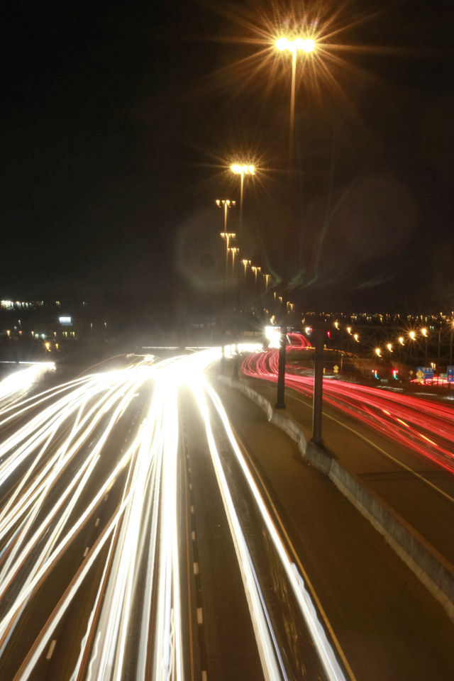 High way lights with long exposure 