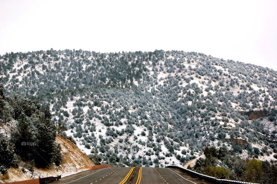 united states snow mountain road by refocusphoto