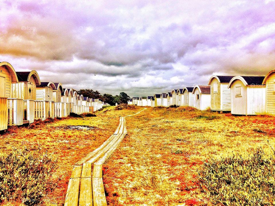 Beach huts Ljunghusen 