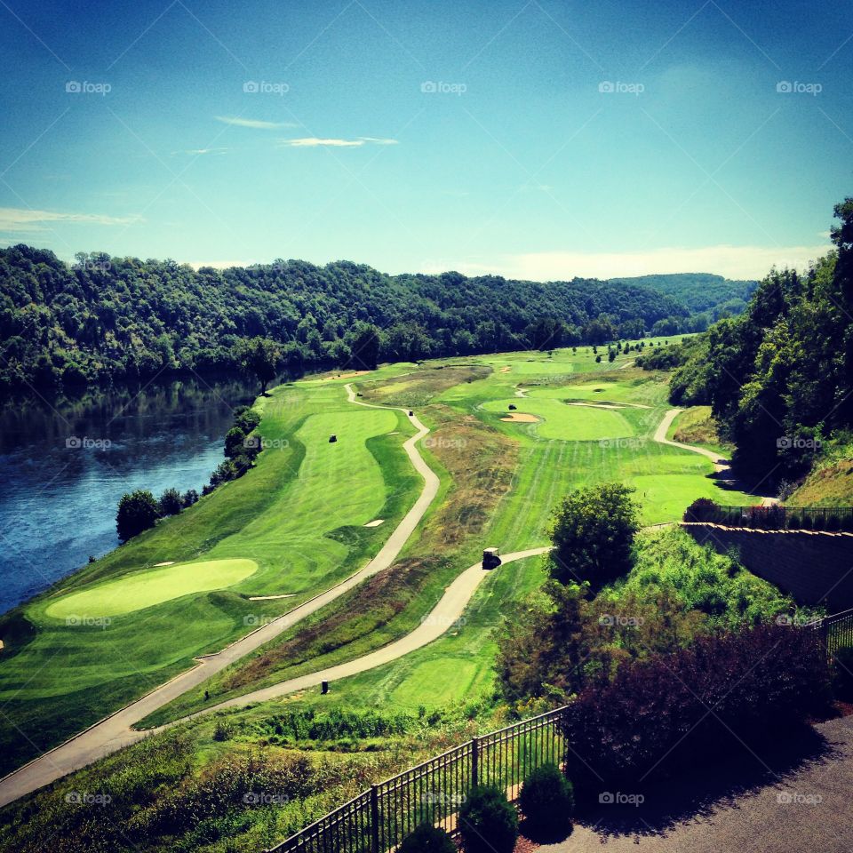 River golf course