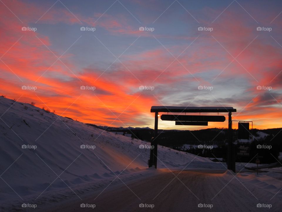 Lone Mountain sunrise