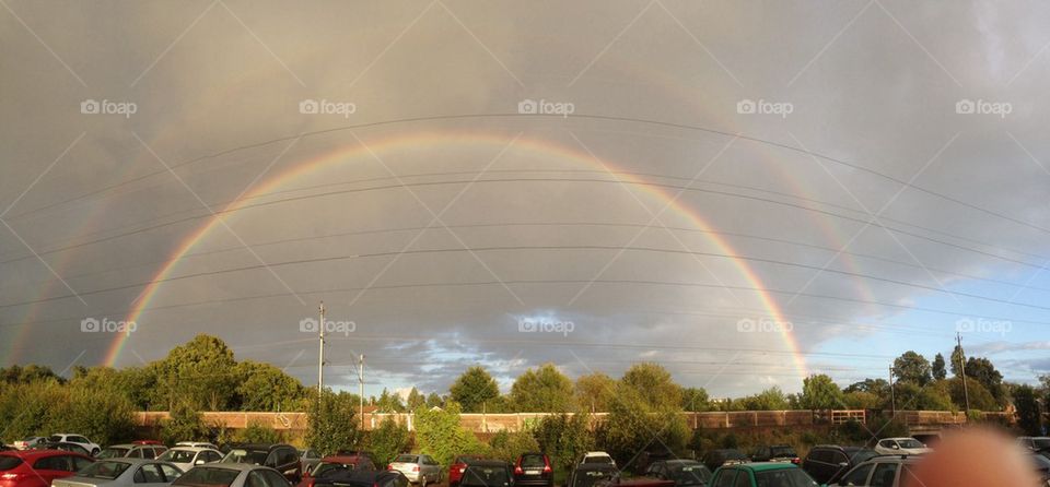 Double rainbow effect 