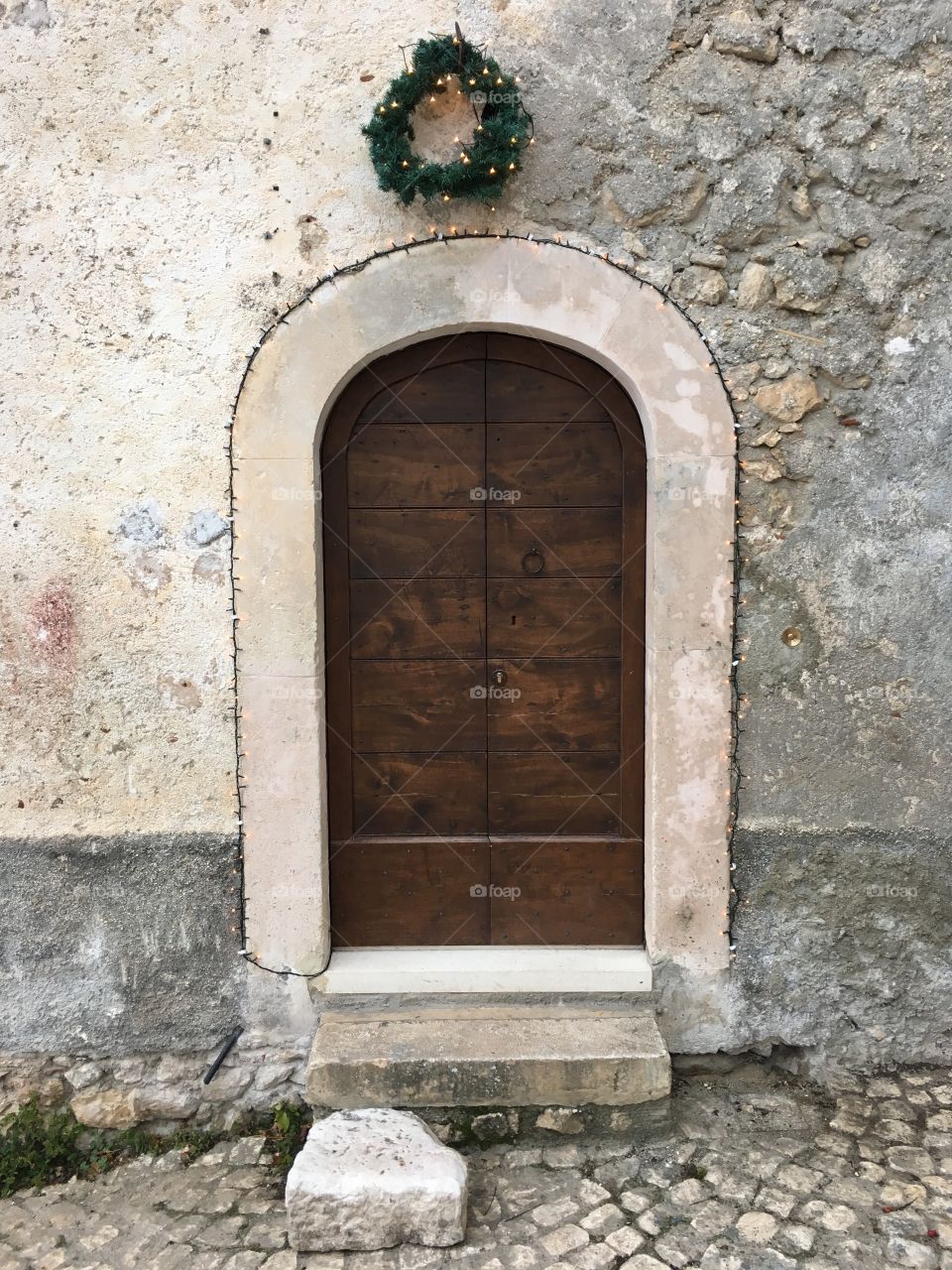 Wooden little door, Offida, Italy