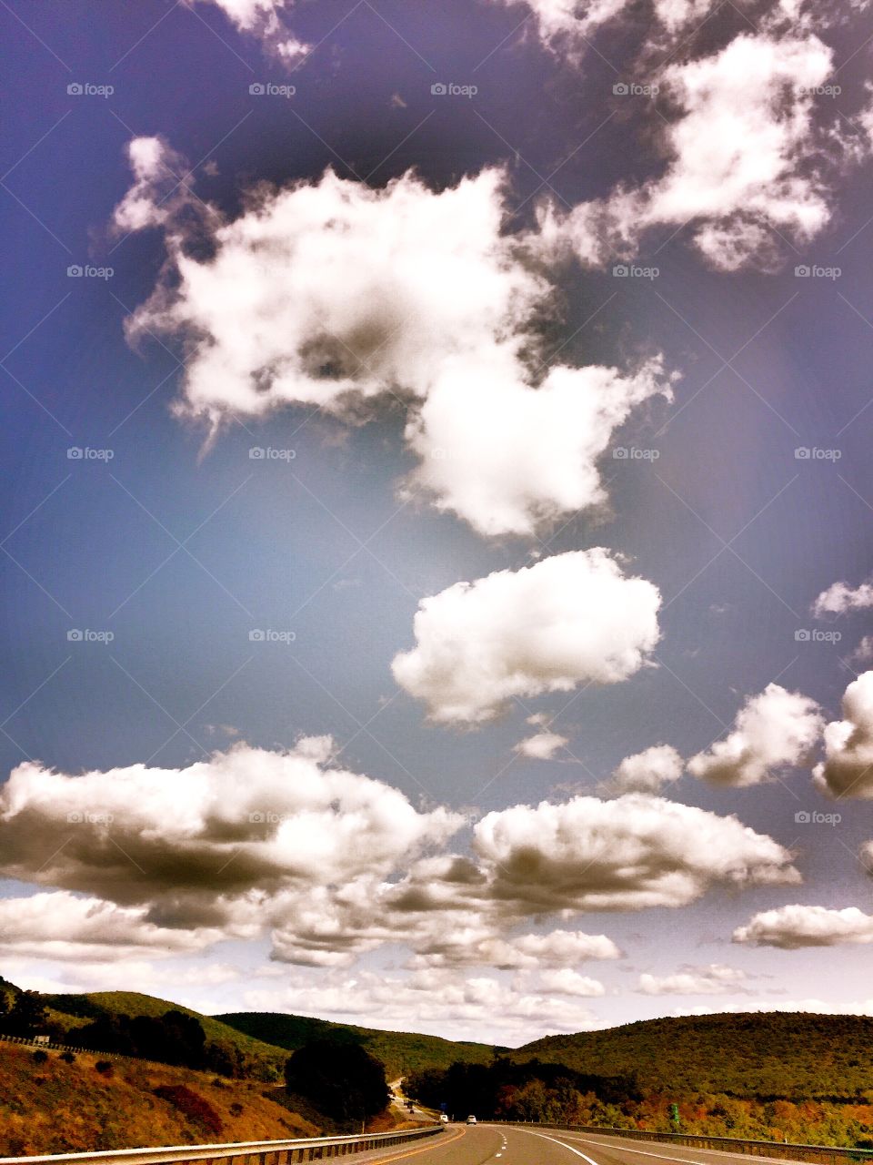 Clouds, Blue Skies, Mountain Views, Pennsylvania 