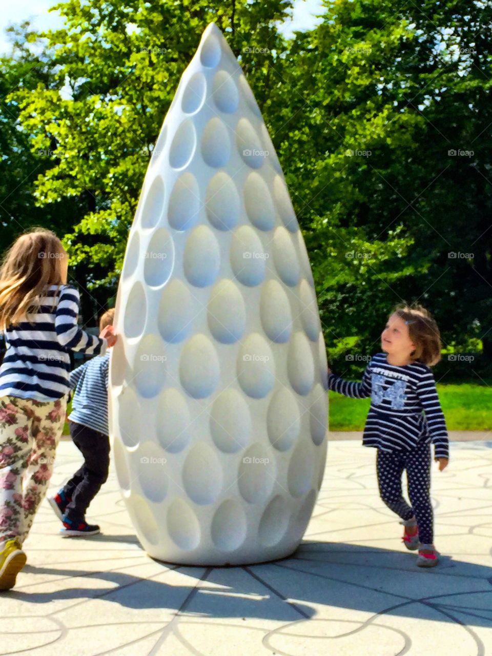 Children playing in park