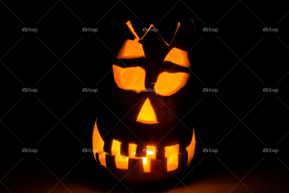 Evil pumpkin for Halloween
