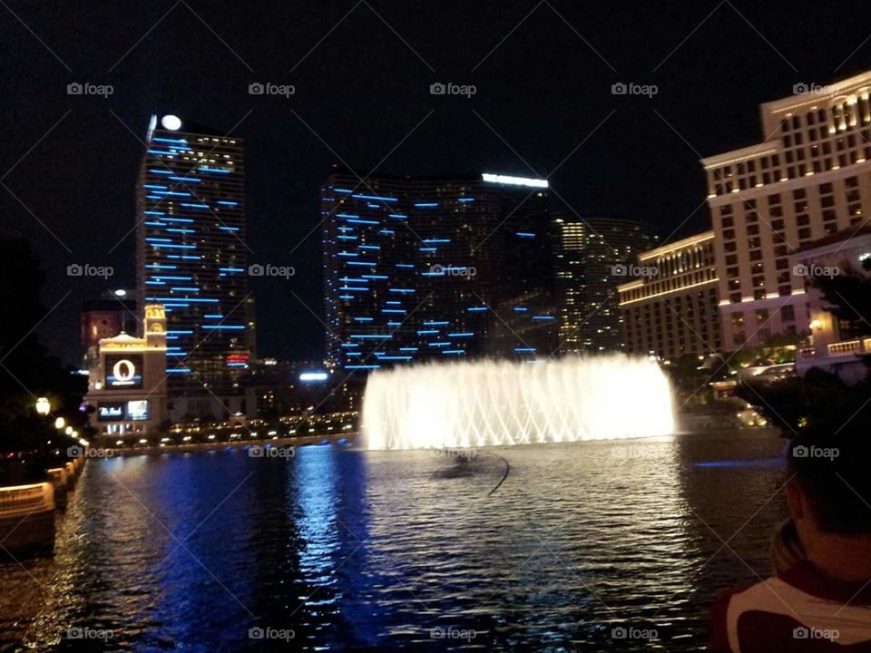Las Vegas Bellagio. Fountain in Las Vegas