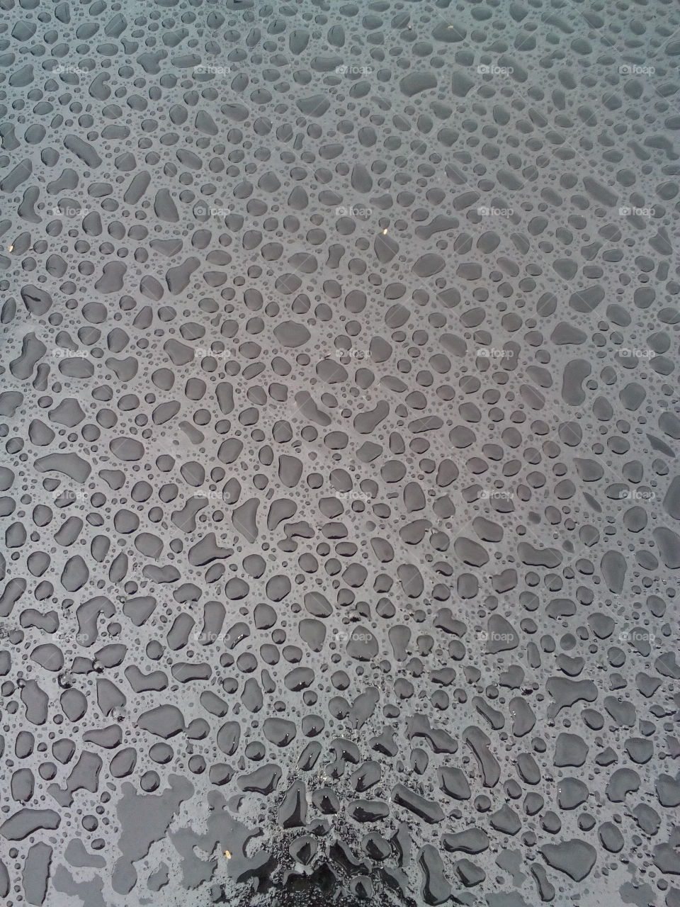 Bitumen droplets