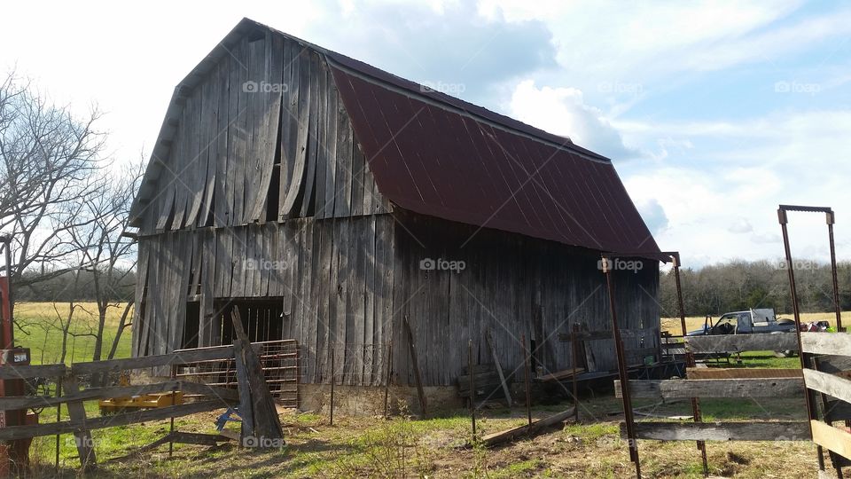 Vintage barn back