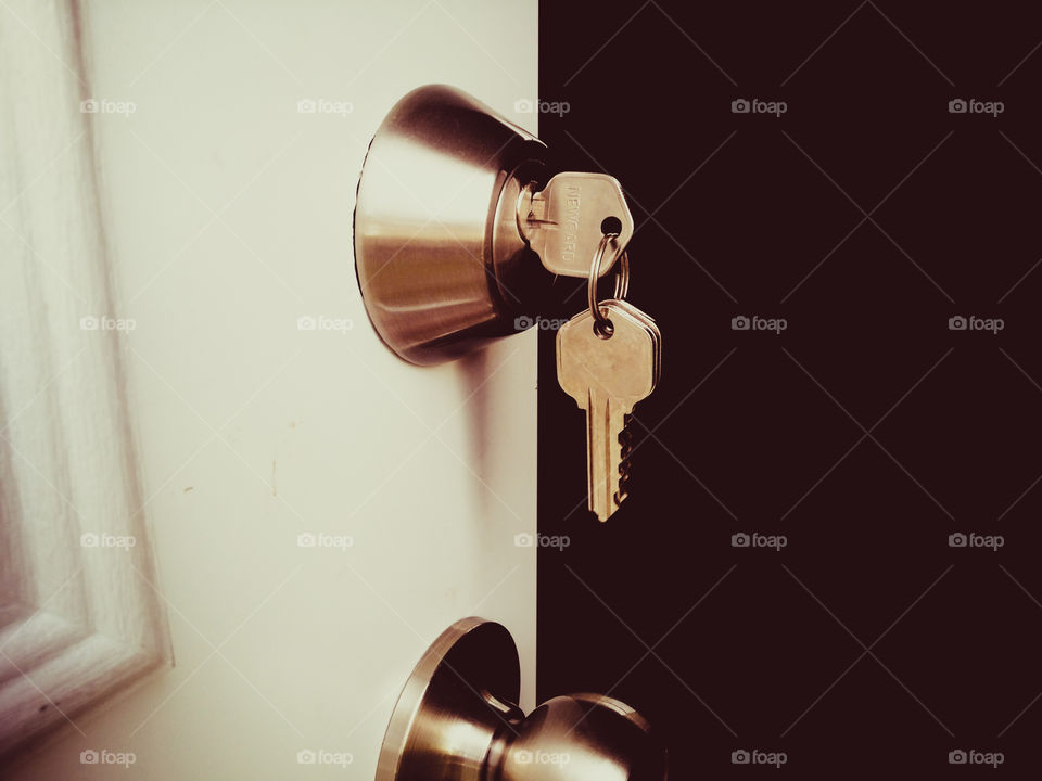 Keys in a Door Lock