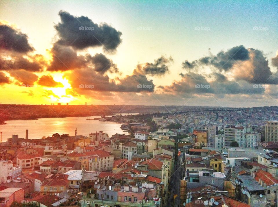 Istanbul at sunset