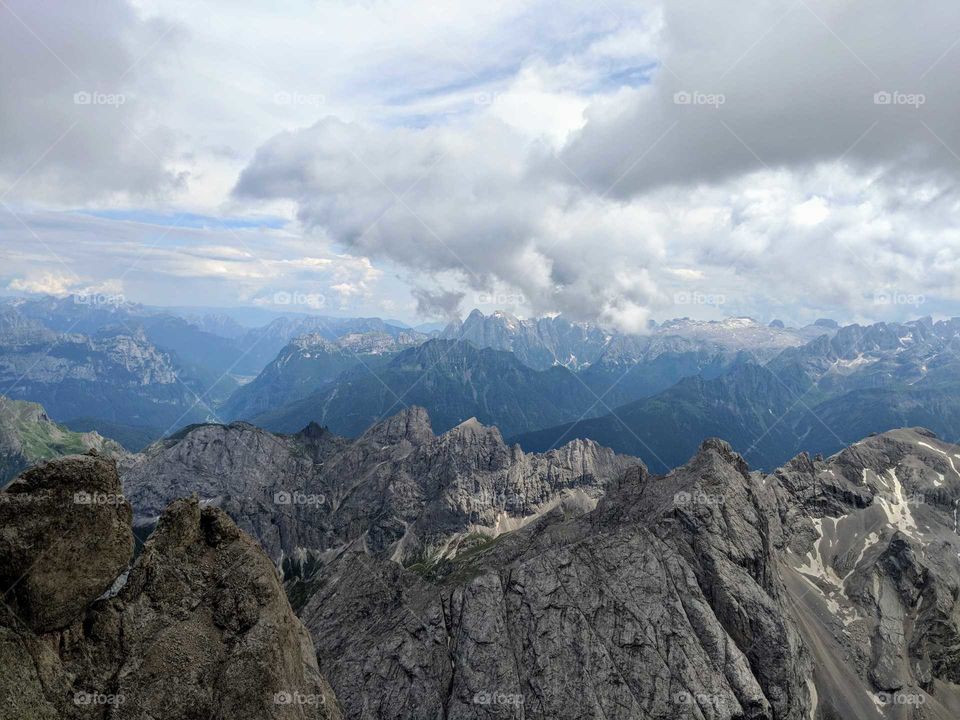 amazing view at the dolomites