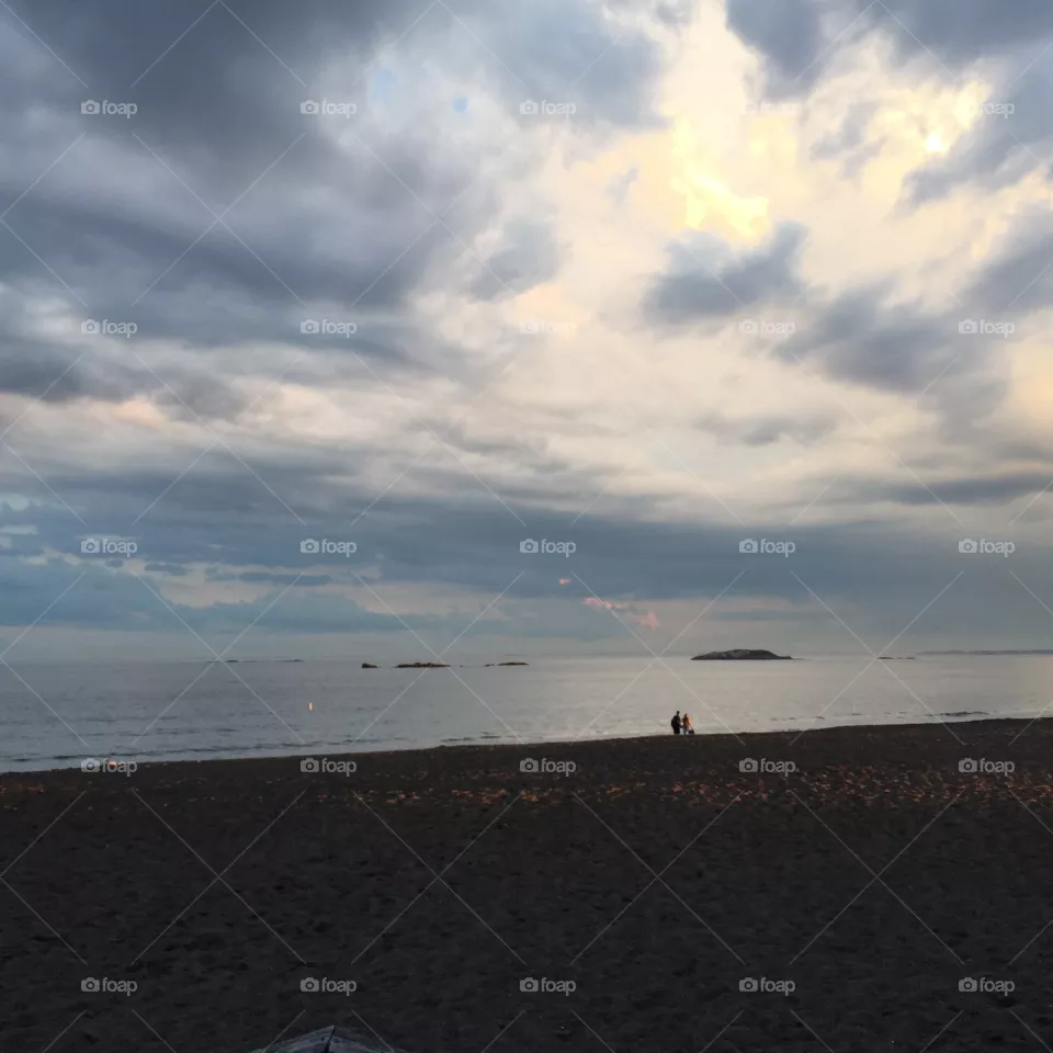 Beach, Sunset, Water, Landscape, Sea