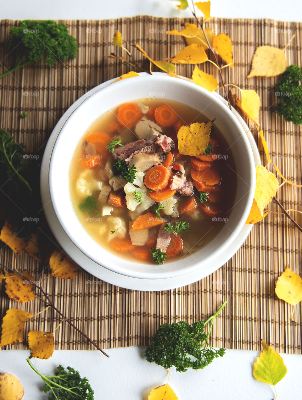 Mushrooms soup