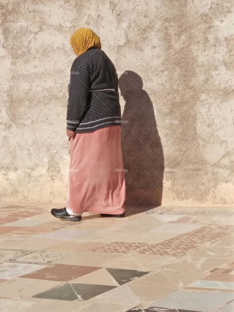 The shadow of my mother.