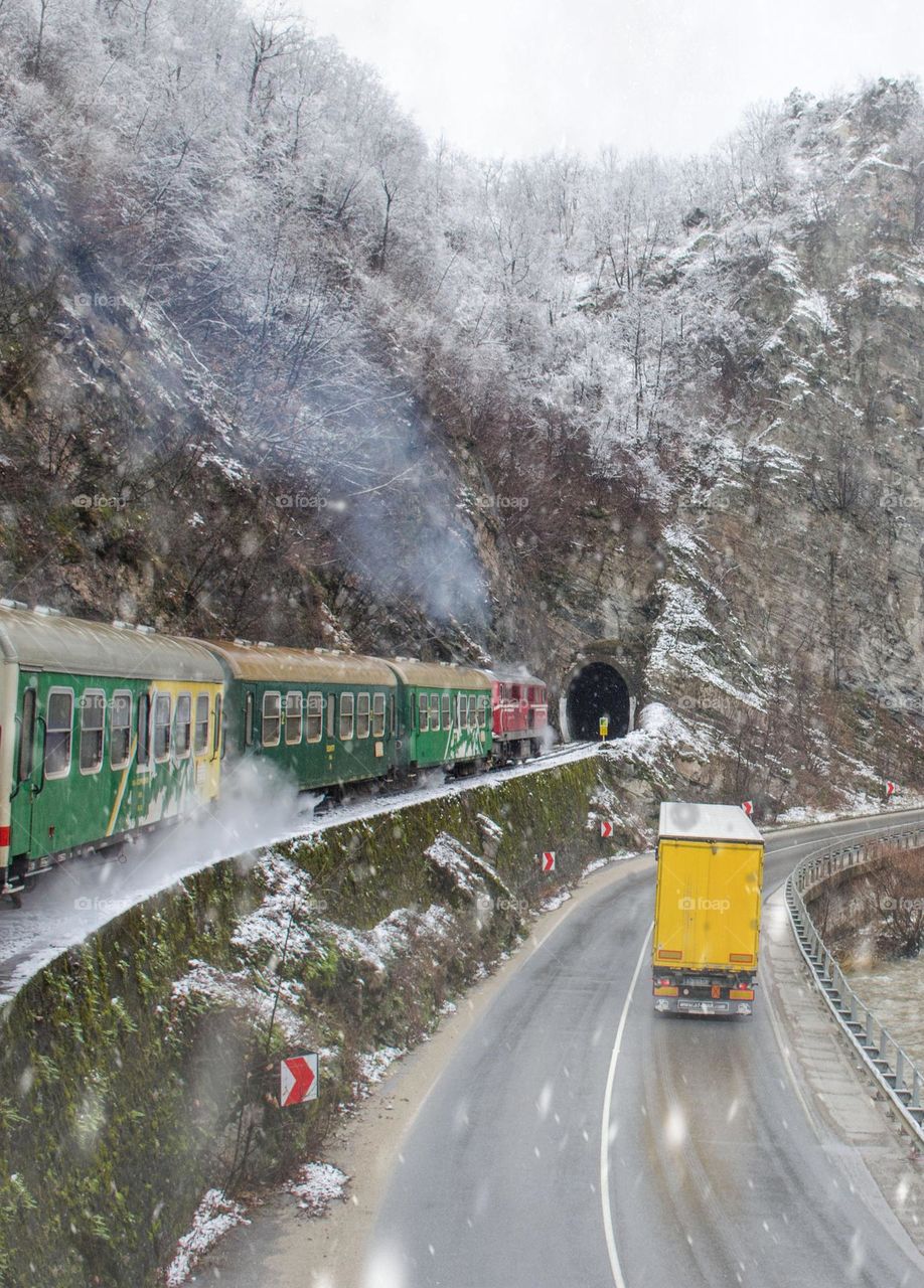 Vacation Series, Winter  Road, Trip, Bulgaria