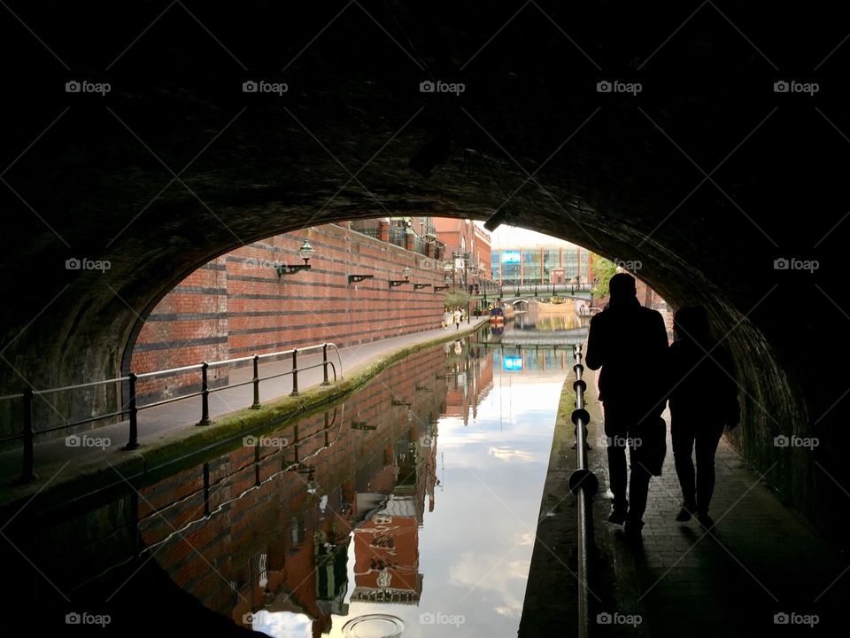 Under a bridge
Birmingham, UK