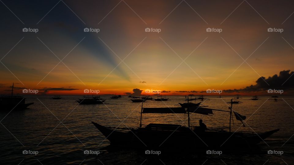 Sunset in Boracay, Philippines 