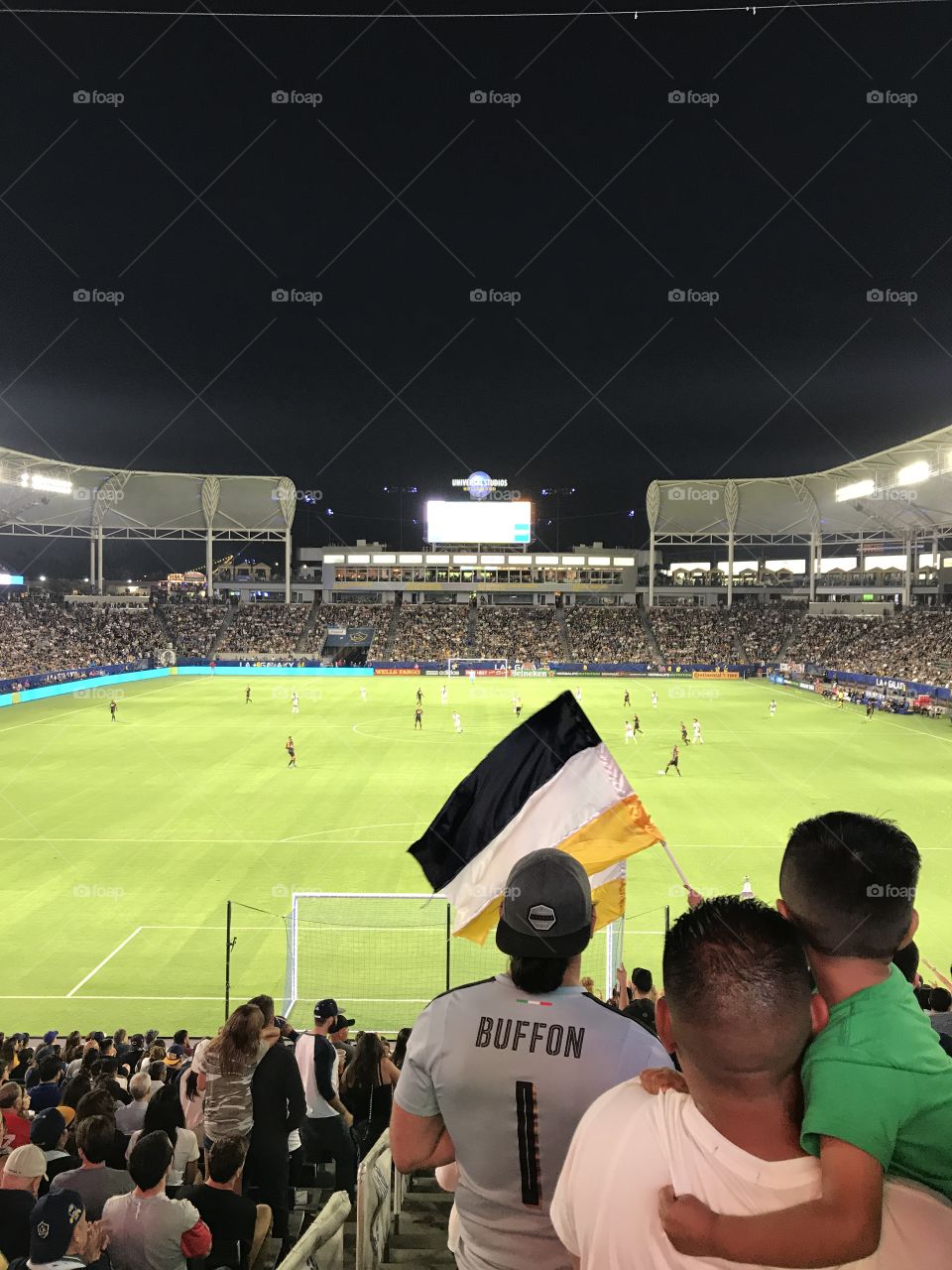 LA Galaxy supporters' view from the stands at Stub Hub Center.
Carson, CA