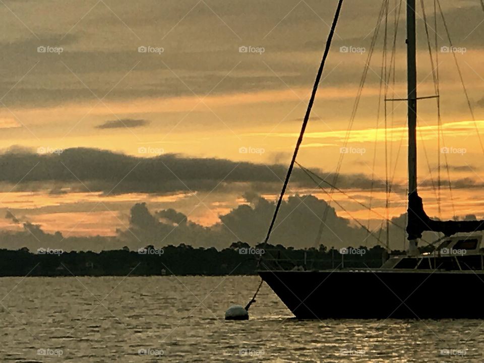 Sunrise in the marina