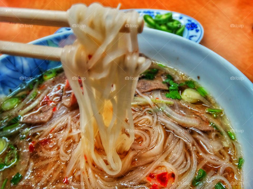 Vietnamese Pho Noodles