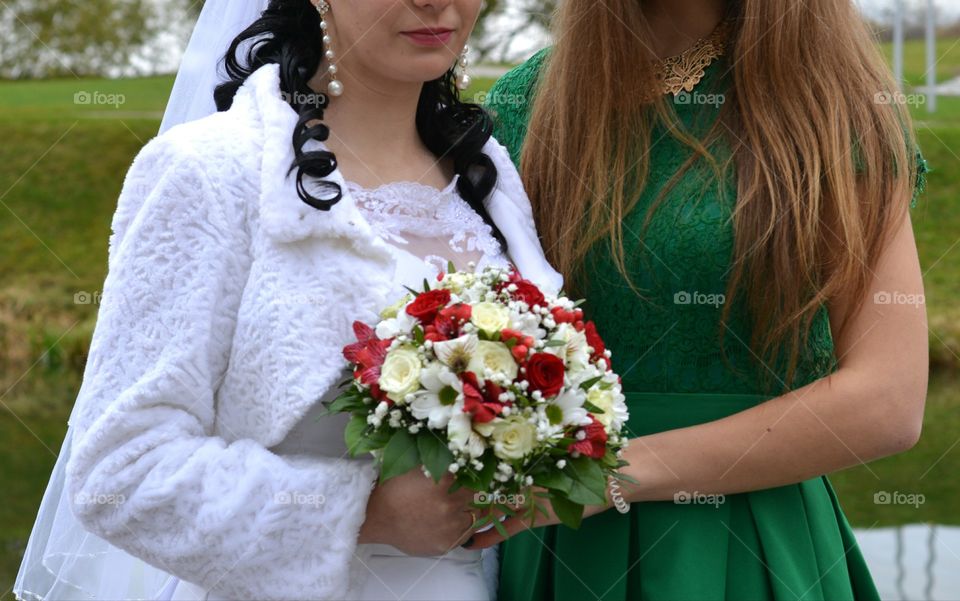 Woman, Wedding, People, Portrait, Bride