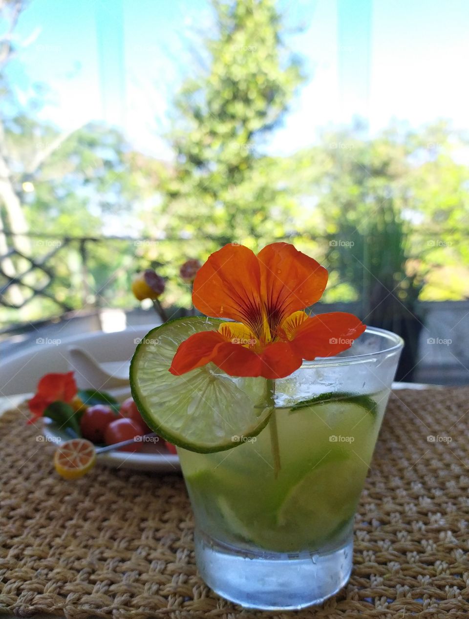 This is a drink from Brazil called "caipirinha"