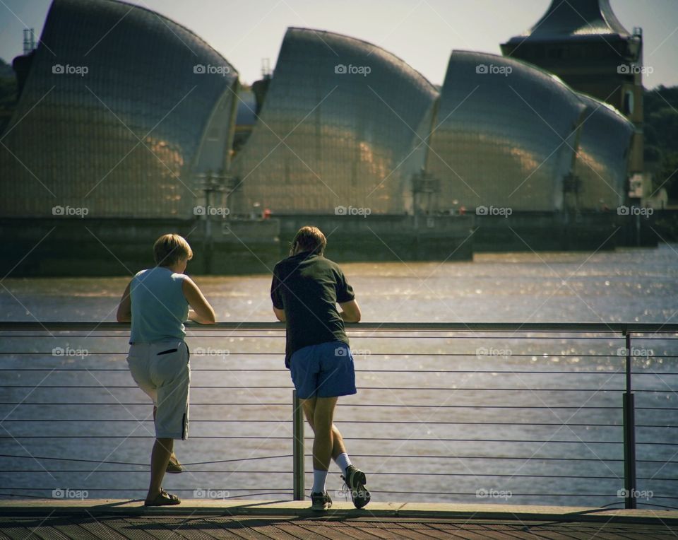 London. Thames barrier 