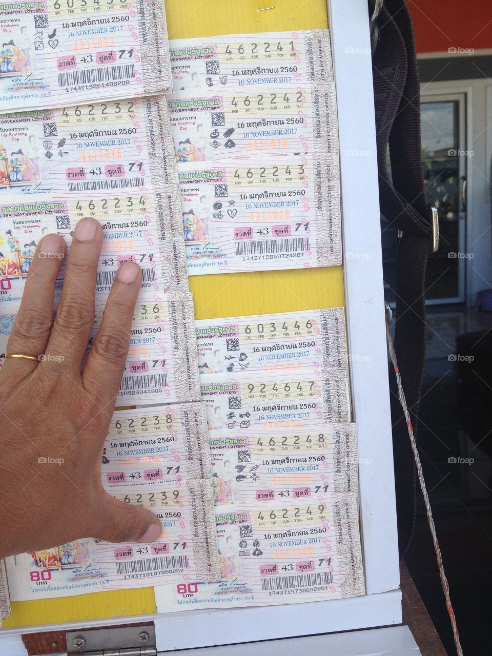 Lotto of Thailand. 