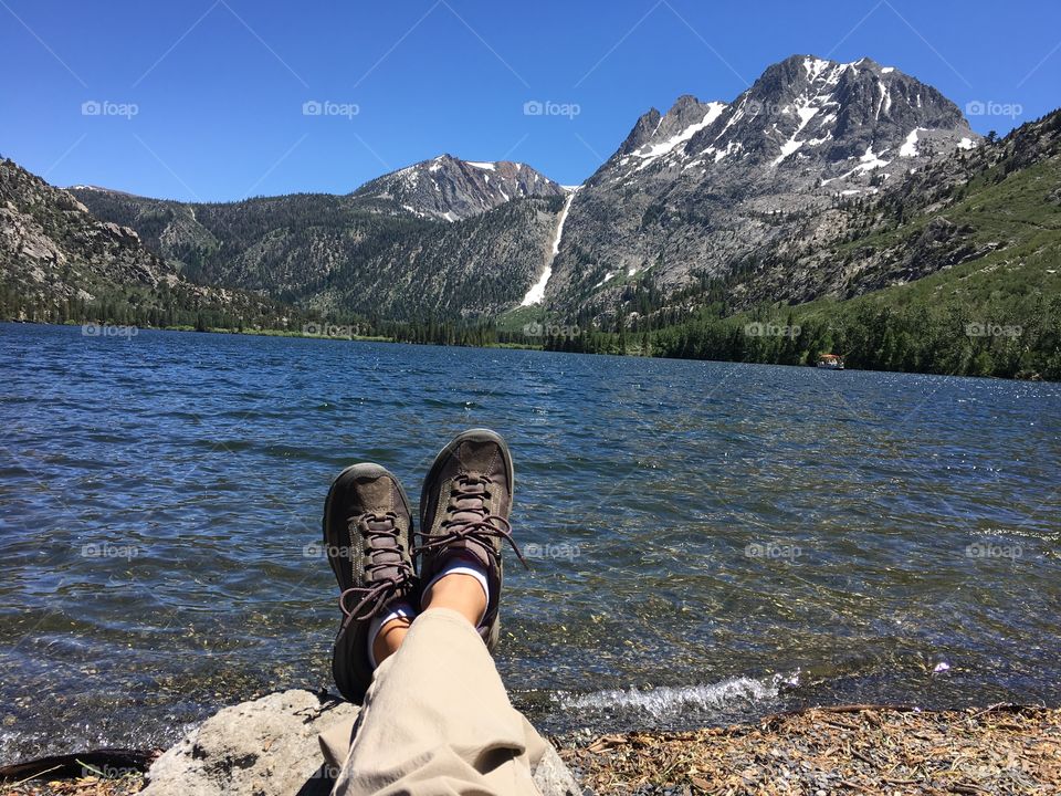 Kickin' back in the mountains
