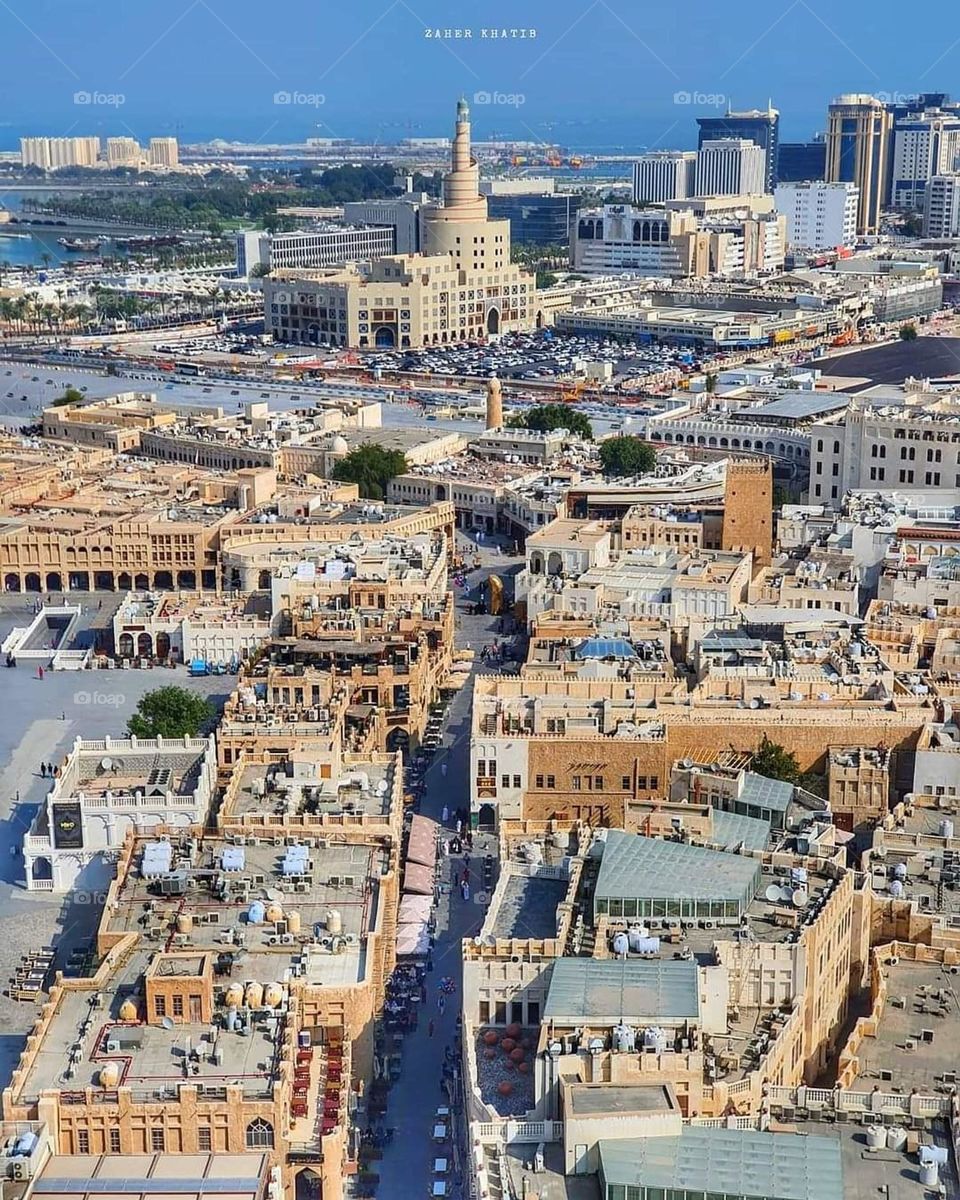 buildings in the middle of the sea