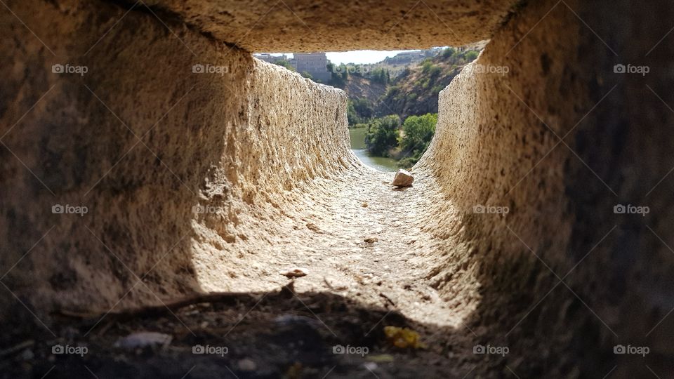 Unique point of view from Toledo bridge