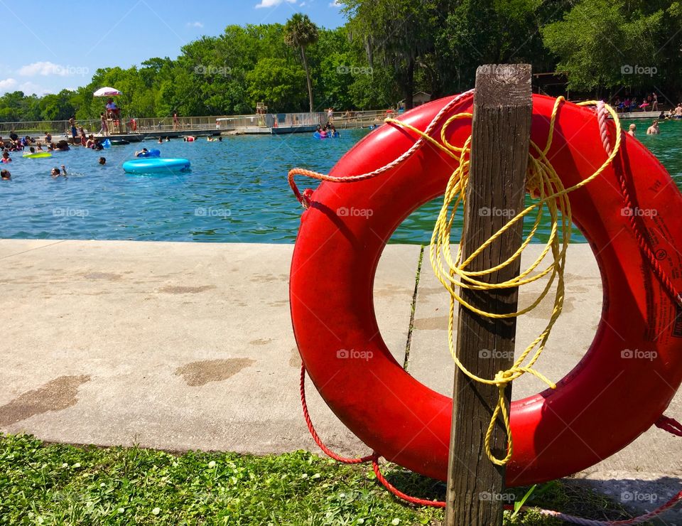 Summer fun red floatation saver