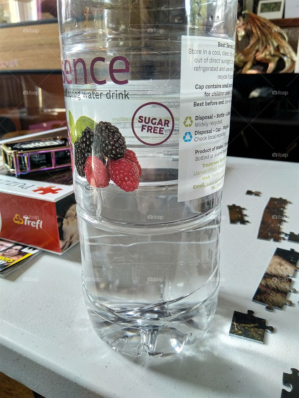 bottle of flavoured water
