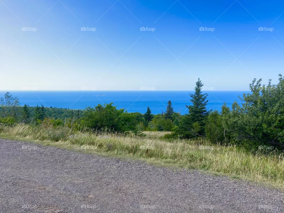 Mountain View in Copper Harbor Michigan overlooking Lake Superior